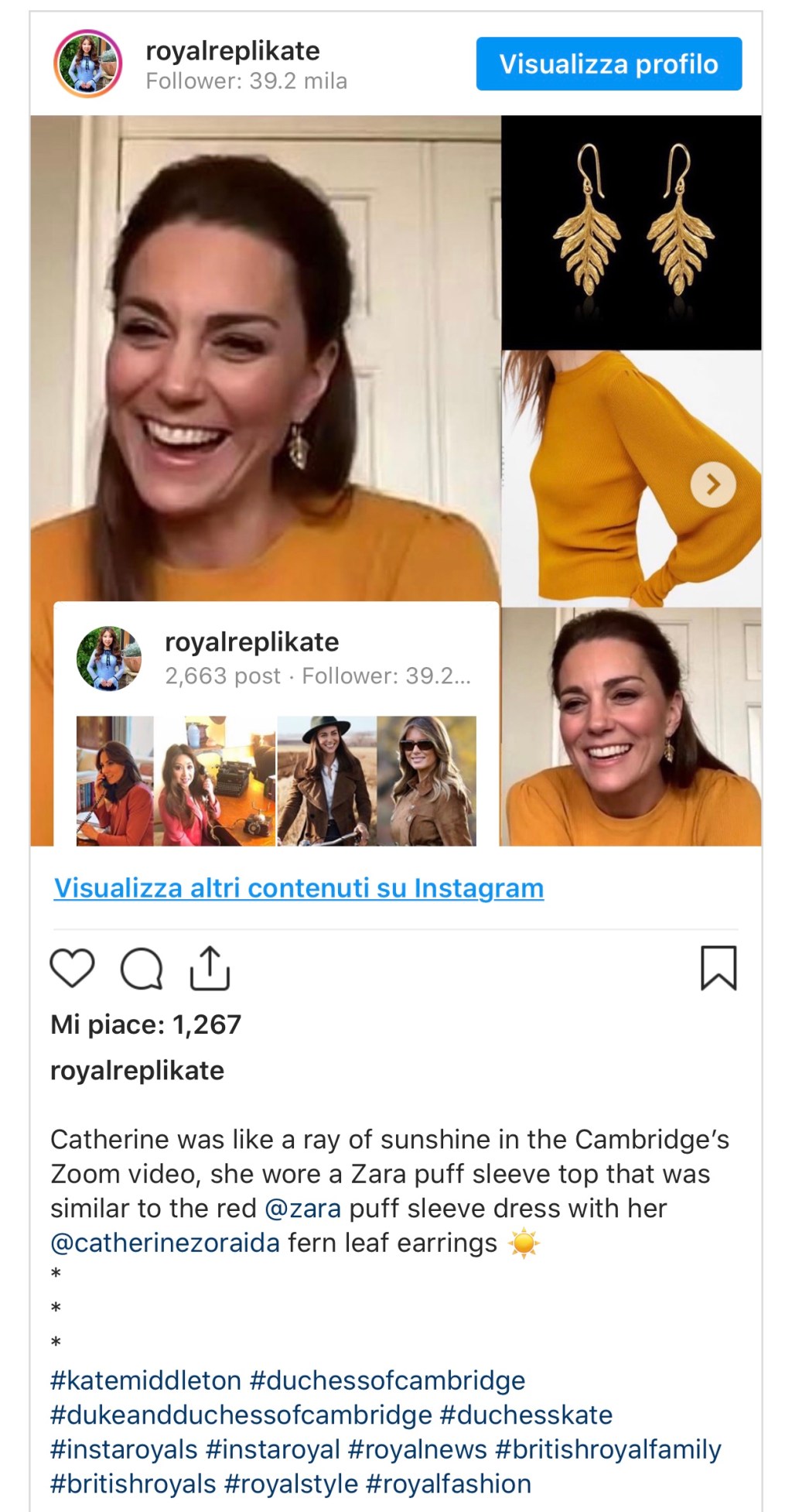 Outfit Lei / Il maglione di Zara indossato da Kate Middleton è la maglia leggera per l’Estate 2020 che potrebbe fare al vostro&nbsp;caso
