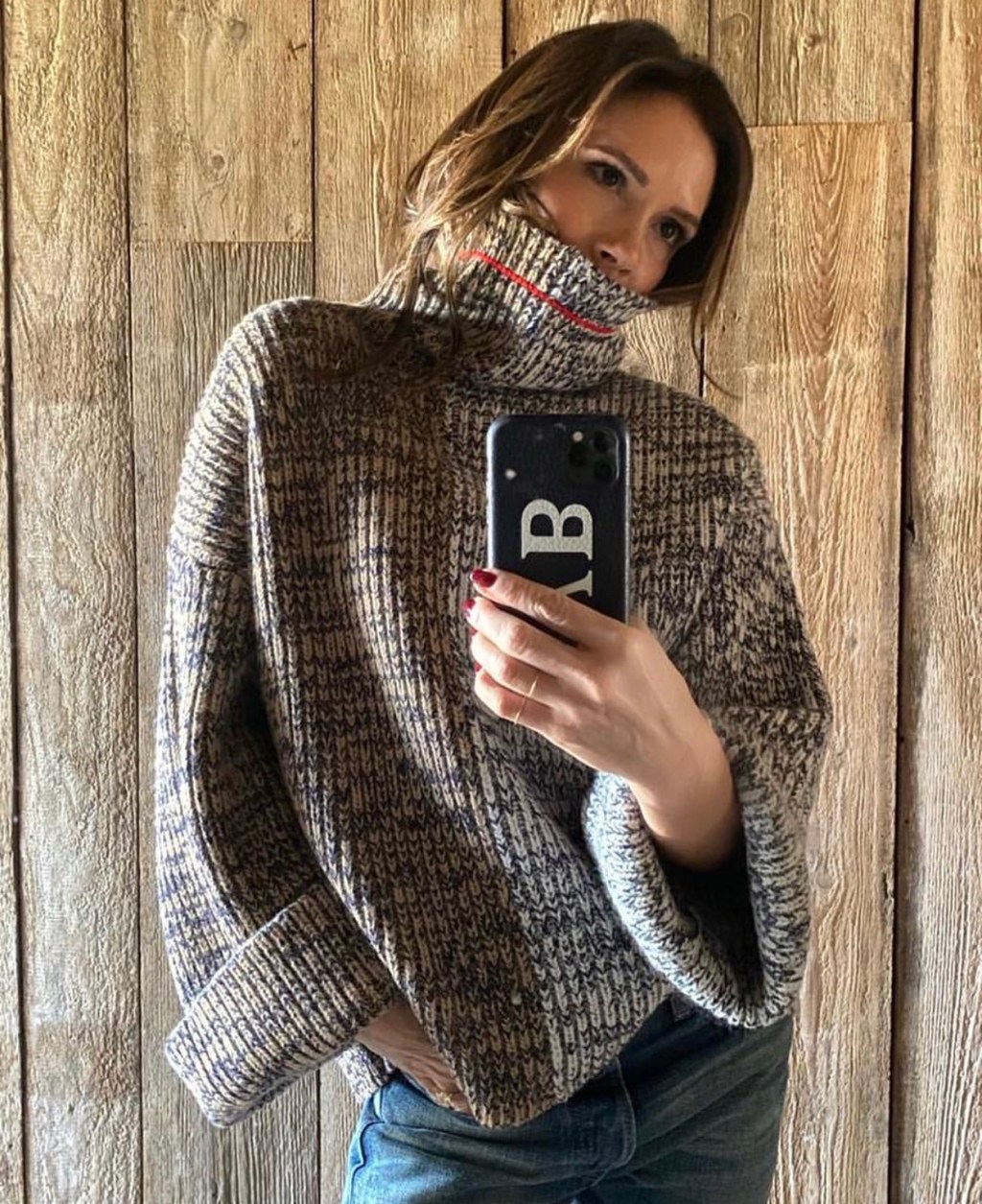 Victoria Beckham, il maglione di Natale&nbsp;minimalista